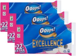 Ooops! Excellence Sensitive 3 rétegű Toalettpapír 3x16 tekercs