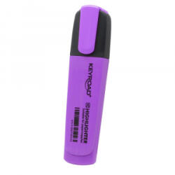 Keyroad Szövegkiemelő vágott hegyű, lapos test Fluo neon lila (KR972170) (KR972170)