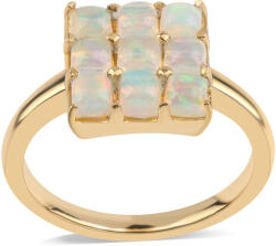  Arannyal Bevont Ezüst Gyűrű Etiópiai Opállal, ROS690/54