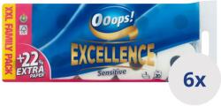 Ooops! Excellence Sensitive 3 rétegű Toalettpapír 6x20 tekercs