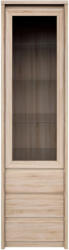  Vitrines szekrény, DTD laminált, tölgy sonoma, NORTY TYP 4 (KD-0000147815)