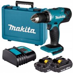 Makita Akkumulátoros fúró-csavarozó 18V, Makita [DDF453SYE] 2x1, 5Ah, Lxt (DDF453SYE)