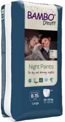 Bambo Nature Scutece chilotel Eco, Dreamy Night, Unisex, Large, 8-15ani, 35-50kg, 10 bucati, Bambo Nature