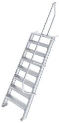KRAUSE LÉPCSŐ (KÖNNYŰFÉM), 8 FOKOS 0, 8 M, 60° (823373) - pepita