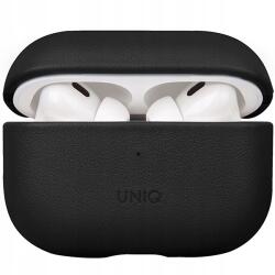 UNIQ Terra tok Bőr tok hard case Apple AirPods Pro 2 készülékhez (UNIQ-AIRPODSPRO2-TERDBLK)