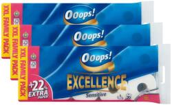Ooops! Excellence Sensitive 3 rétegű Toalettpapír 3x20 tekercs