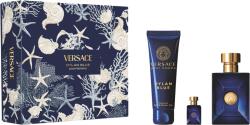Versace Pour Homme Dylan Blue SET: EDT 100ml + EDT 5ml + tusfürdő gél 150ml férfi parfüm