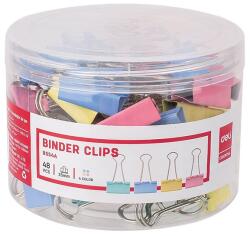 DELI Binder csipesz DELI 25 mm színes 48 darabos DEL08554 (DEL08554)
