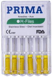 Prima Ace Endodontice Headstrom H-Files, Marimea 20 Galbene, 25 mm, pentru Canal Radicular, Prima, 6 Bucati (VTR-0981-20-GLB)