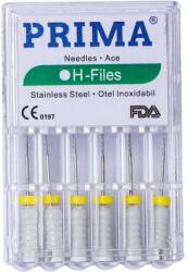 Prima Ace Endodontice Headstrom H-Files, Marimea 15 Albe, 25 mm, pentru Canal Radicular, Prima, 6 Bucati (VTR-0981-15-ALB)
