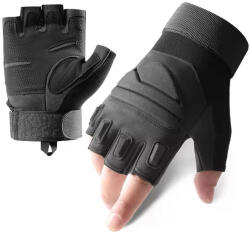 DRAGOWA Tactical Къси тактически ръкавици Yankee, черни (DRG072.Black)