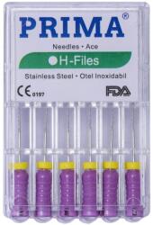 Prima Ace Endodontice Headstrom H-Files, Marimea 10 Mov, 25 mm, pentru Canal Radicular, Prima, 6 Bucati (VTR-0981-10-MOV)
