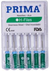 Prima Ace Endodontice Headstrom H-Files, Marimea 35 Verzi, 25 mm, pentru Canal Radicular, Prima, 6 Bucati (VTR-0981-35-VER)