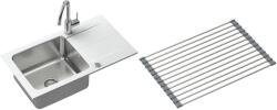 Quadron Készlet gránit és acél mosogató Quadron Edward FUS_E7844BI_3623500BS, csepegtető tálca Quadron Q R3825GR_MP