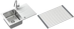 Quadron Készlet gránit és acél mosogató Quadron Michael FUS_M7848BI_3623500BS, csepegtető tálca Quadron Q R3825GR_MP