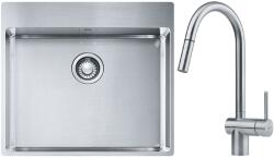 Franke Box BXX 210-54 TL zlewozmywak 57x51 cm stalowy z baterią kuchenną Leda Neo stal szlachetna (1270369295, 1150590047)