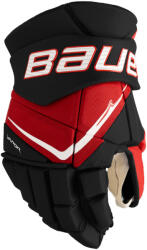 Bauer Mănuși de hochei Vapor FLYPRO Black/Red Intermediate 12 inci