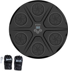 CITYSPORTS Zenei Bokszgép, Boksz Edzőfelszerelés, Bluetooth, Családi Bokszjáték fekete
