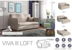 Meblohand VIVA LOFT III. előre nyíló rugós kanapé MONO 232 - sprintbutor