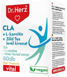 Dr. Herz CLA+L-karnitin+Zöld tea kivonat kapszula 60db