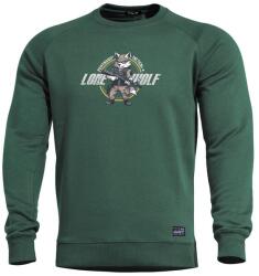 PENTAGON Férfi kapucni nélküli pulóver Lone Wolf, springbok zöld