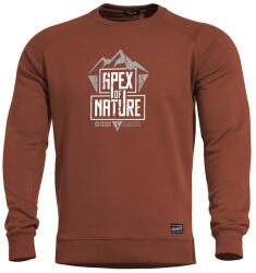 PENTAGON Férfi kapucni nélküli pulóver Apex of Nature, bordó vörös