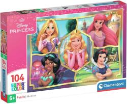 Clementoni Disney Hercegnők 104db-os supercolor puzzle - Clementoni (25057) - jatekshop
