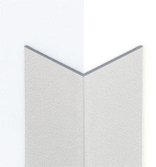  Alumínium sarokélvédő profil (20x20 mm) struktúrált fehér - 270 cm (452392741)