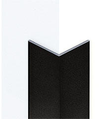  Alumínium sarokélvédő profil (15x15 mm) struktúrált fekete - 270 cm (452382740)