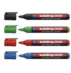 edding Alkoholos marker készlet, 1, 5-3 mm, kúpos, EDDING "300", 4 különböző szín (7580003004) - nyomtassingyen