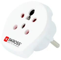 SKROSS Adaptor priza universal Skross 1.500217-E-HDK, India, Israel, Danemarca -> EU (ADAPT-PLUG-IN/EU/BX-SKRS)
