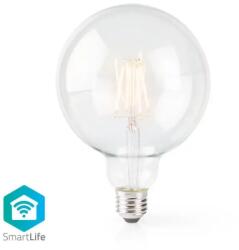 Nedis Bec Wi-Fi Smart LED cu filament Nedis, E27, 125 mm, 5 W, 500 lm, 2700K, lumina calda (WIFILF10WTG125)