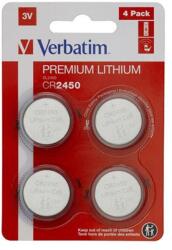 Verbatim Gombelem, CR2450, 4 db, VERBATIM "Premium (49535) - nyomtassingyen