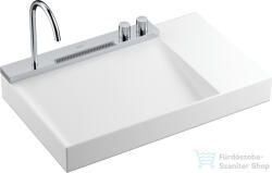 Hansgrohe AVALEGRA AquaUnit 78x47, 5 cm-es mosdórendszer zuhanyvízsugárral, matt fehér/fényes króm 22473000 (22473000)