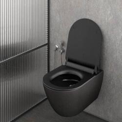 SAPHO Gsi SLIM WC ülőke, Soft Close, matt fekete (MS86CSN26)