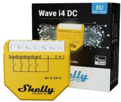 Shelly WAVE i4DC vezeték nélküli okos bemeneti modul, Z-Wave protokollal (ALL-KIE-WAVEI4DC) - smart-otthon
