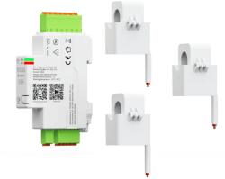 NOUS D4Z Tuya Zigbee, DIN-sínre szerelhetõ, három fázisú, 3x120A áramváltós fogyasztásmérõ (NOU-REL-D4Z-120A-TUYA-ZB) - smart-otthon