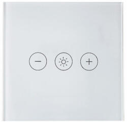 SmartWise Dimmer WiFi-s, fényerõszabályzós, érintõs okos villanykapcsoló, fehér (SMW-KAP-DMW)