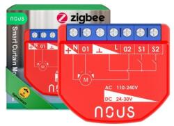  Nous B4Z okos Tuya Zigbee mini redõnyvezérlõ / motoros függönyvezérlõ modul, kapcsolóbemenettel (NOU-REL-B4Z-2RS-TUYA-ZB) - smart-otthon