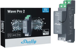  Shelly Qubino Wave PRO 2 két áramkörös, DIN-sínre illeszthetõ okosrelé, Z-Wave protokoll kompatibilis (ALL-REL-WAVEPRO2) - smart-otthon
