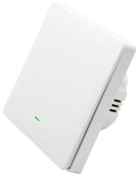 SmartWise B61 UNI Wi-Fi + eWeLink-Remote, univerzális bekötésű, 1 áramkörös, fizikai nyomógombos okos villanykapcsoló, fehér (SMW-BUN-B61-WIFIBT-W)