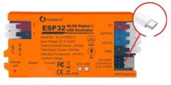  Gledopto GL-C-016WL-D Wi-Fi-s RGBIC LED vezérlés, 5V-24V DC, WLED firmware-rel, mikrofonnal, egyedi DIY firmware támogatással (GLE-REL-C016WL-D) - smart-otthon