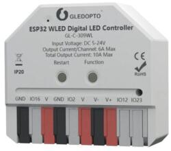  Gledopto GL-C-309WL Wi-Fi-s digitális IC LED vezérlés, 5V - 24V DC, WLED firmware-rel (GLE-REL-C309WL) - smart-otthon