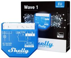  Shelly Qubino Wave 1 egy áramkörös okosrelé, Z-Wave protokoll kompatibilis (ALL-REL-WAVE1) - smart-otthon