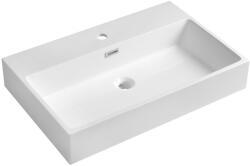 SAPHO Sapho, AQUATIC mosdó, öntött márvány, 70x46cm, fehér, AT070 (AT070)