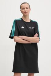 Adidas pamut ruha x Mercedes fekete, mini, oversize, JV5426 - fekete S