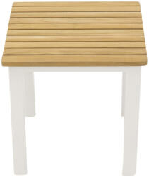  Kerti dohányzóasztal Dallas 733 (Világos fa + Fehér)