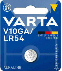VARTA V10GA/1BP LR54 LR1130 1, 5V alkáli gombelem (Varta-V10GA-1BP)