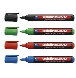 edding Alkoholos marker készlet, 1, 5-3 mm, kúpos, EDDING "300", 4 különböző szín (7580003004) - mystock