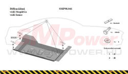 SM Power Dacia Duster 2014- EGR- és STOP & GO rendszer védő lemez -SMP98.041 (13335T)